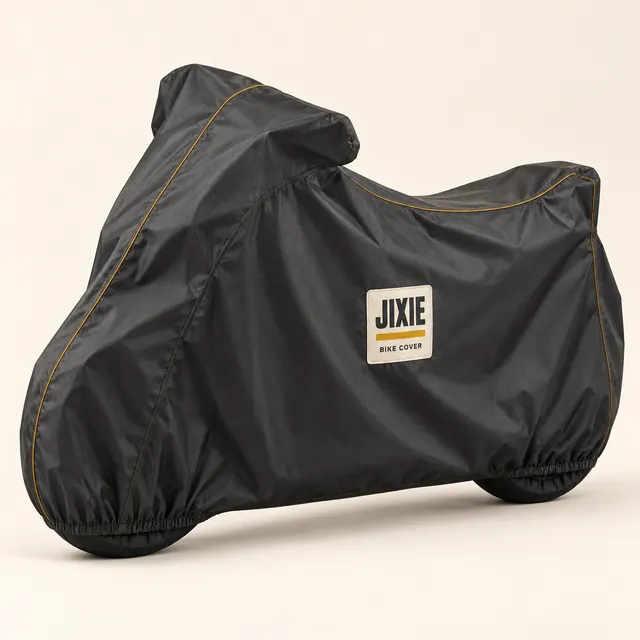 AI-generated JIXIE branding concept: JIXIE Motorcycle Cover