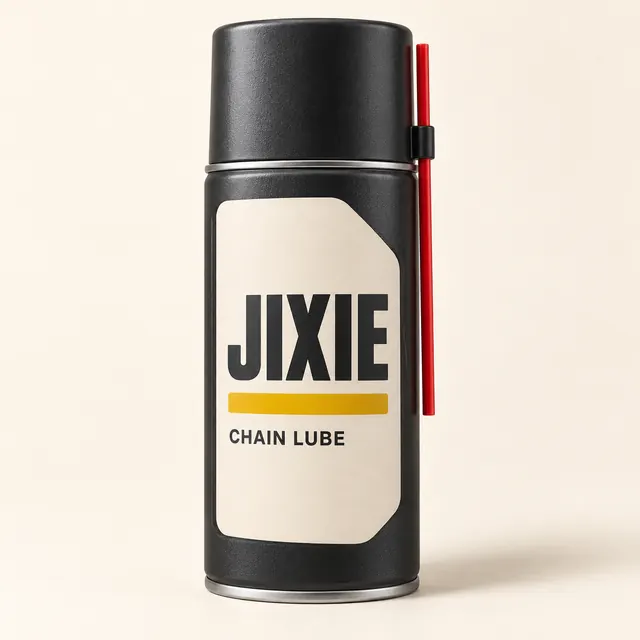 AI-generated JIXIE branding concept: JIXIE Chain Lubricant