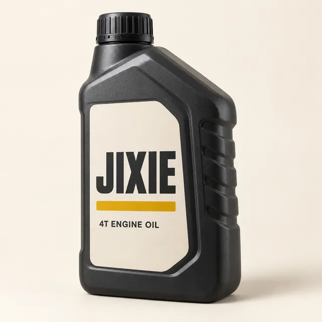 AI-generated JIXIE branding concept: JIXIE 4T Engine Oil