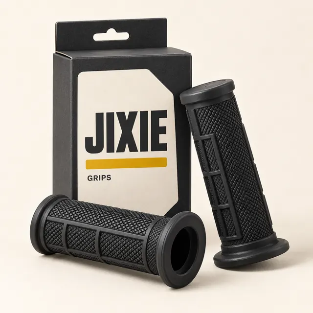 AI-generated JIXIE branding concept: JIXIE Handlebar Grip Pair