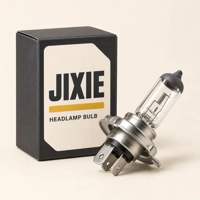 AI-generated JIXIE branding concept: JIXIE Halogen Headlamp Bulb